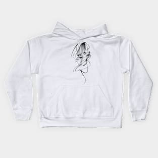 The Girl and the Wolf Kids Hoodie